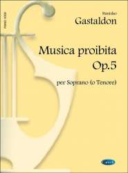 Musica Proibita Op.5 Per Soprano o Tenore - Stanislao Gastaldon