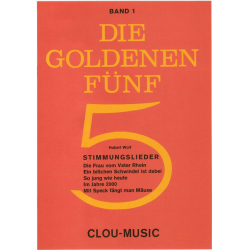 Klavier: Die goldenen 5 - Stimmungslieder Band 1 - Hubert Wolf