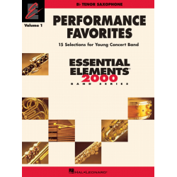 Performance Favorites Vol. 1 - Tenor Sax - John Moss