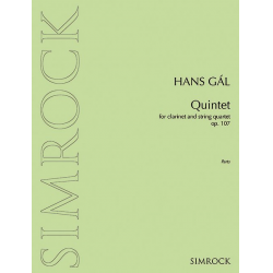 Quintett D-Dur (Studienpartitur) - Hans Gal