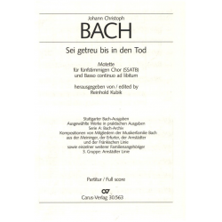 Sei getreu bis in den Tod - Johann Christoph Bach