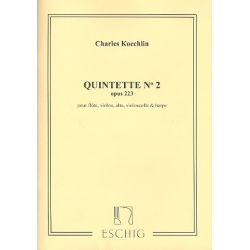 Quintett Nr.2 op.223 für Flöte, Violine, Viola, Violoncello und Harfe - Charles Louis Eugene Koechlin