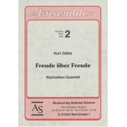 Freude über Freude (Klarinetten Quartett) -Kurt Gäble