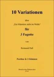 10 Variationen für 3 Fagotte über Ein Männlein steht im Walde - Traditional / Arr. Reimund Hass
