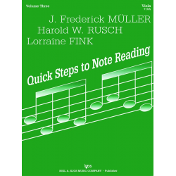 Quick Steps to Note Reading vol.3 : Viola - Harold W. Rusch