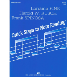 Quick Steps to Note Reading vol.2 : CELLO - Lorraine Fink / Arr. Harold W. Rusch