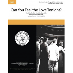 Can You Feel the Love Tonight? (SATB) -Elton John & Tim Rice / Arr.June Dale