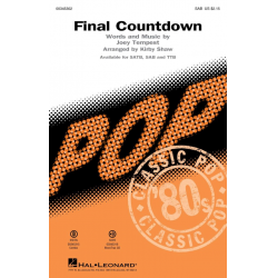 Final Countdown - Joey Tempest / Arr. Kirby Shaw