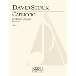 Capriccio for Small Orchestra - Full Score - David Stock