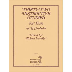 Thirty-Two Instructive Studies for Flute - Giuseppe Gariboldi
