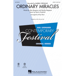Ordinary Miracles - Marvin Hamlisch / Arr. Kirby Shaw