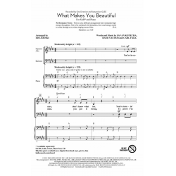What Makes You Beautiful - Carl Falk & Rami Yacoub & Savan Kotecha / Arr. Ed Lojeski