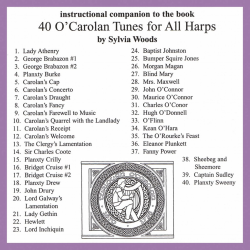 40 O'Carolan Tunes for All Harps - Sylvia Woods