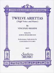 Twelve Ariettas - Vincenzo Righini / Arr. Edwin Penhorwood