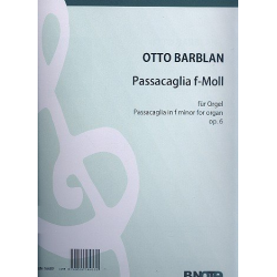 Passacaglia f-Moll op.6 für Orgel - Otto Barblan