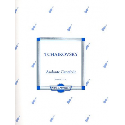Andante for viola and piano - Piotr Ilich Tchaikowsky (Pyotr Peter Ilyich Iljitsch Tschaikovsky)