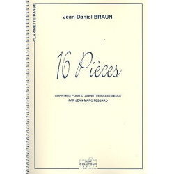 16 pièces pour clarinette basse seule - Jean Daniel Braun