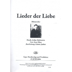 Lieder der Liebe für Männerchor a cappella - Arthur Rubinstein