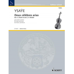 2 célèbres arias pour violon avec - Eugène Ysaye