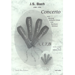 Concerto BWV592 für 4 Blockflöten (ATTB) - Johann Sebastian Bach