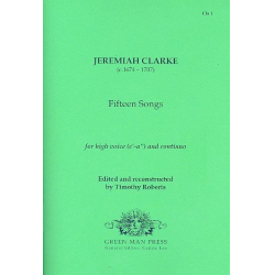 15 Songs for high voice and Bc - Jeremiah Clarke