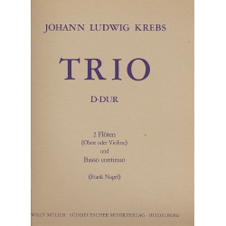 Trio D-Dur für 2 Flöten - Johann Ludwig Krebs