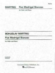 Five Madrigal Stanzas - Bohuslav Martinu