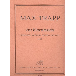4 Klavierstücke op.35 - Max Trapp