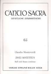 2 Motetten für Baß und Bc - Claudio Monteverdi