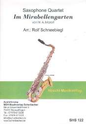 Im Mirabellengarten für 4 Saxophone - Wolfgang Amadeus Mozart / Arr. Rolf Schneebiegl