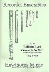 Fantasia in 6 parts for SSATBB recorders - William Byrd