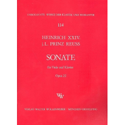 Sonate G-Dur op.22 für Viola - Prinz Reuss Heinrich XXIV