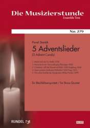 5 Adventslieder für Blechbläserquintett -Diverse / Arr.Pavel Stanek