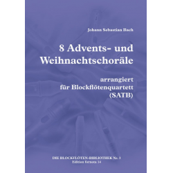 8 Advents- und Weihnachtschoräle -Johann Sebastian Bach / Arr.Julia Krenz