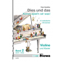 DW1152 Dies und das - Komm spiel'n wir was Band 2 für Violine und Klavier -Franz Kanefzky