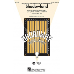 Shadowland (from The Lion King: Broadway Musical) - Hans Zimmer / Arr. Mac Huff
