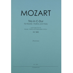 Trio C-Dur KV502 für Violine, Violoncello und Klavier - Wolfgang Amadeus Mozart