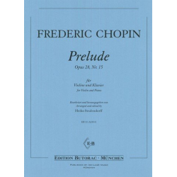 Prelude op.28,15 für Violine und Klavier - Frédéric Chopin
