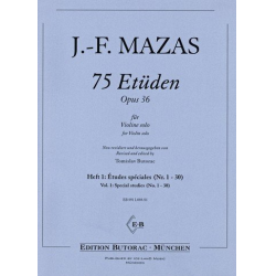 75 Etüden op.36 Band 1 - Jacques Mazas