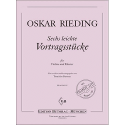 6 leichte Vortragsstücke (+CD) - Oskar Rieding