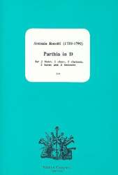 Parthia in D for 2 flutes, 2 oboes, 2 clarinets, - Francesco Antonio Rosetti (Rößler)