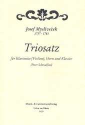 Triosatz Es-Dur für Klarinette (Violine, - Josef Myslivecek