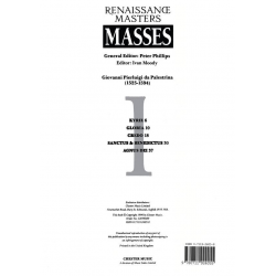 Masses vol.1 for mixed chorus a cappella, - Giovanni da Palestrina