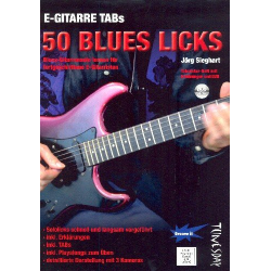 50 Blues-Licks für fortgeschrittene E-Gitarristen (+DVD) -Jörg Sieghart