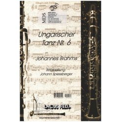 Ungarischer Tanz Nr. 6 (Klarinettenquartett) -Johannes Brahms / Arr.Johann Spiessberger