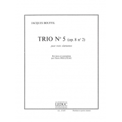 TRIO NO.5 (OP.8 NO.2) : POUR 3 - Jacques Bouffil