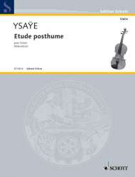 Étude posthume pour violon seul - Eugène Ysaye