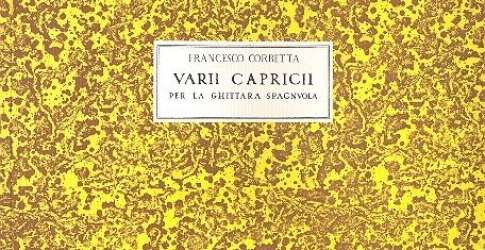 Varii capricci per la ghittara spagnuola - Francesco Corbetta