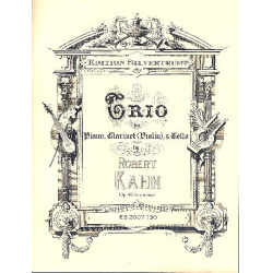 Trio g minor op.45 - Robert Kahn