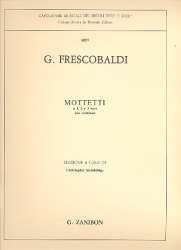 Motetti a 1,2 e 3 voci con - Girolamo Frescobaldi